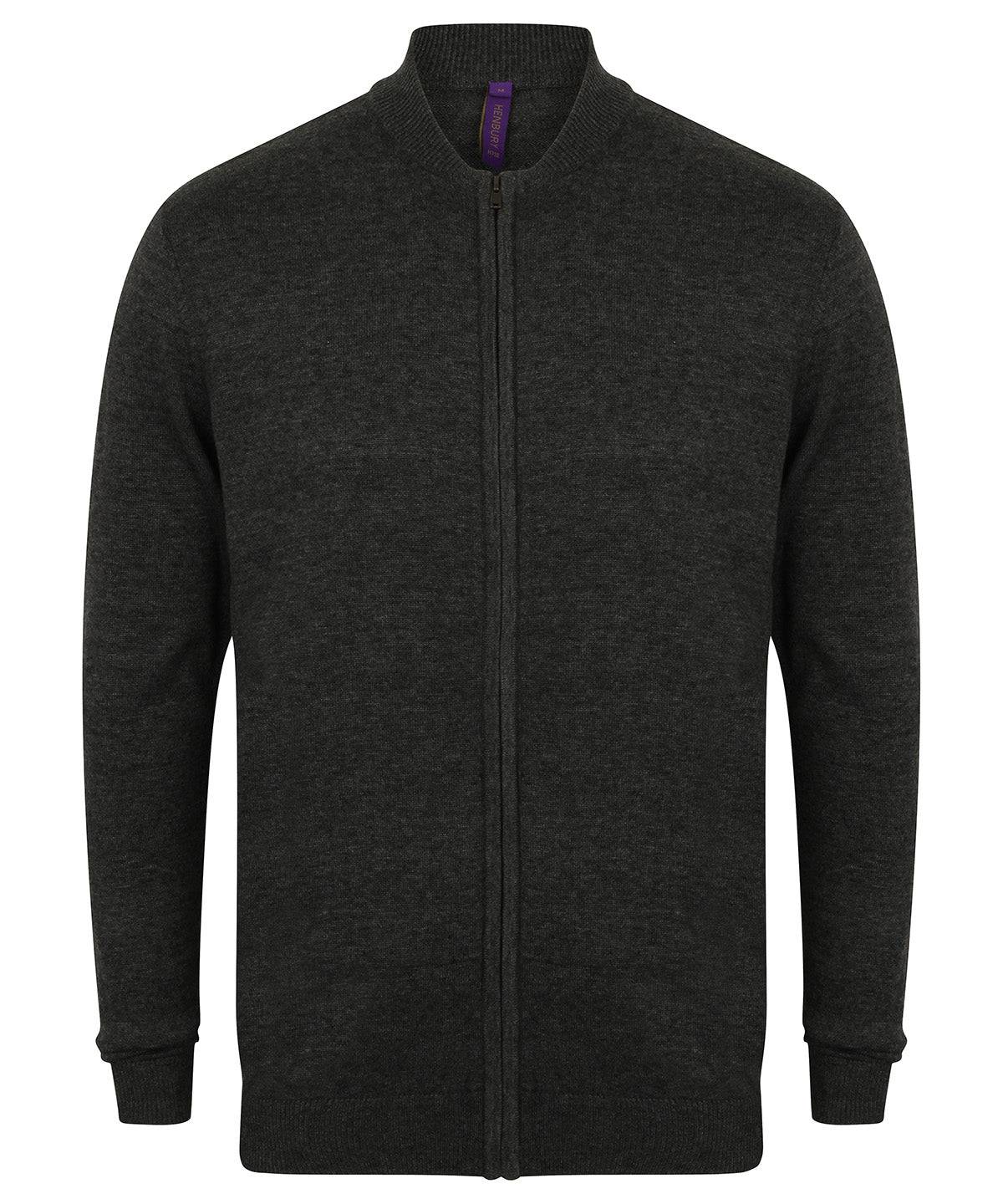 Unisex zip-through cardigan