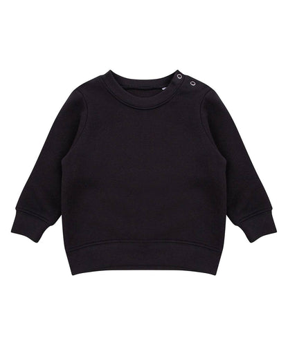 Crew neck sweatshirt with shoulder poppers