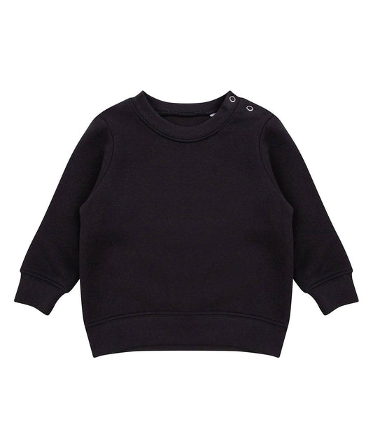 Crew neck sweatshirt with shoulder poppers