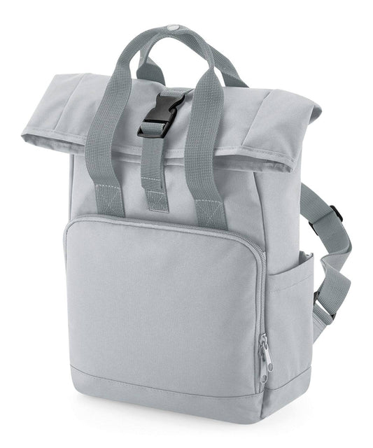 Recycled mini twin handle roll-top backpack