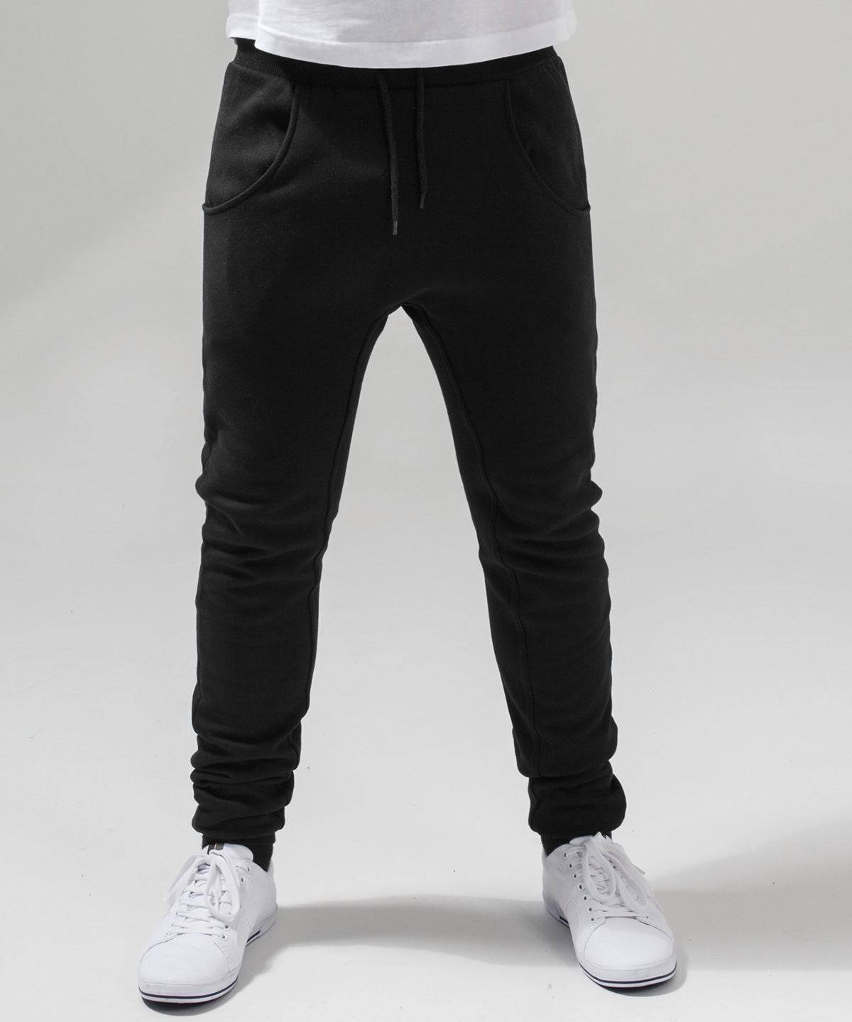 Heavy deep-crotch sweatpants