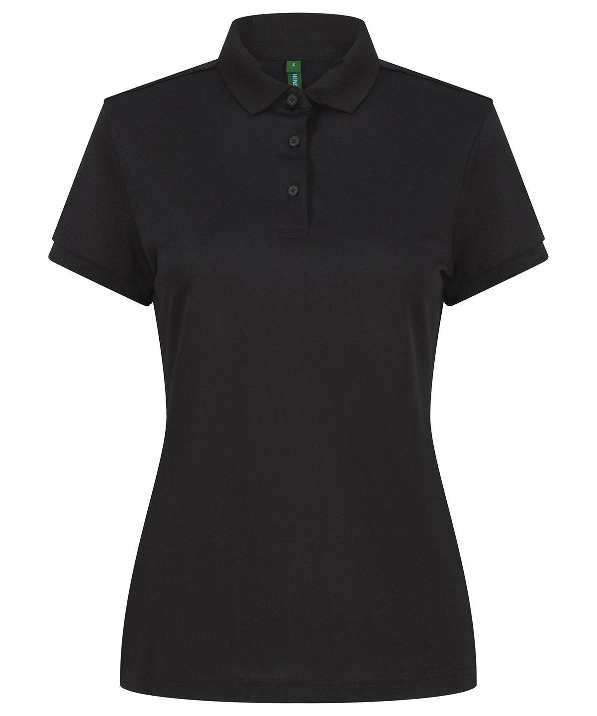 Women’s recycled polyester polo shirt