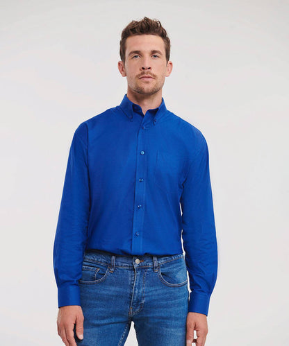 Long sleeve easycare Oxford shirt