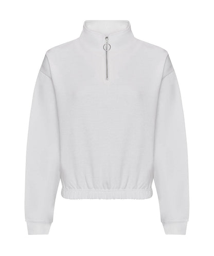 Women's cropped ¼-zip sweat