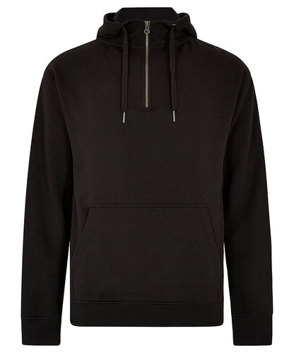 Regular fit 1/4 zip hoodie