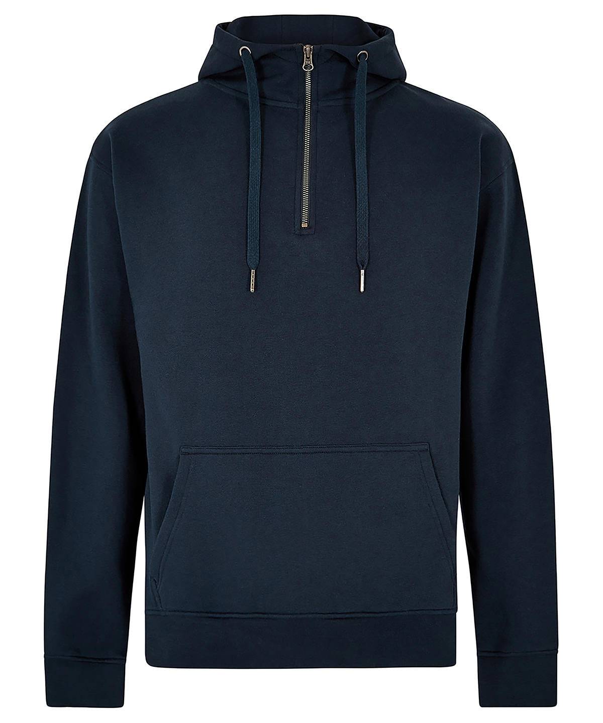 Regular fit 1/4 zip hoodie